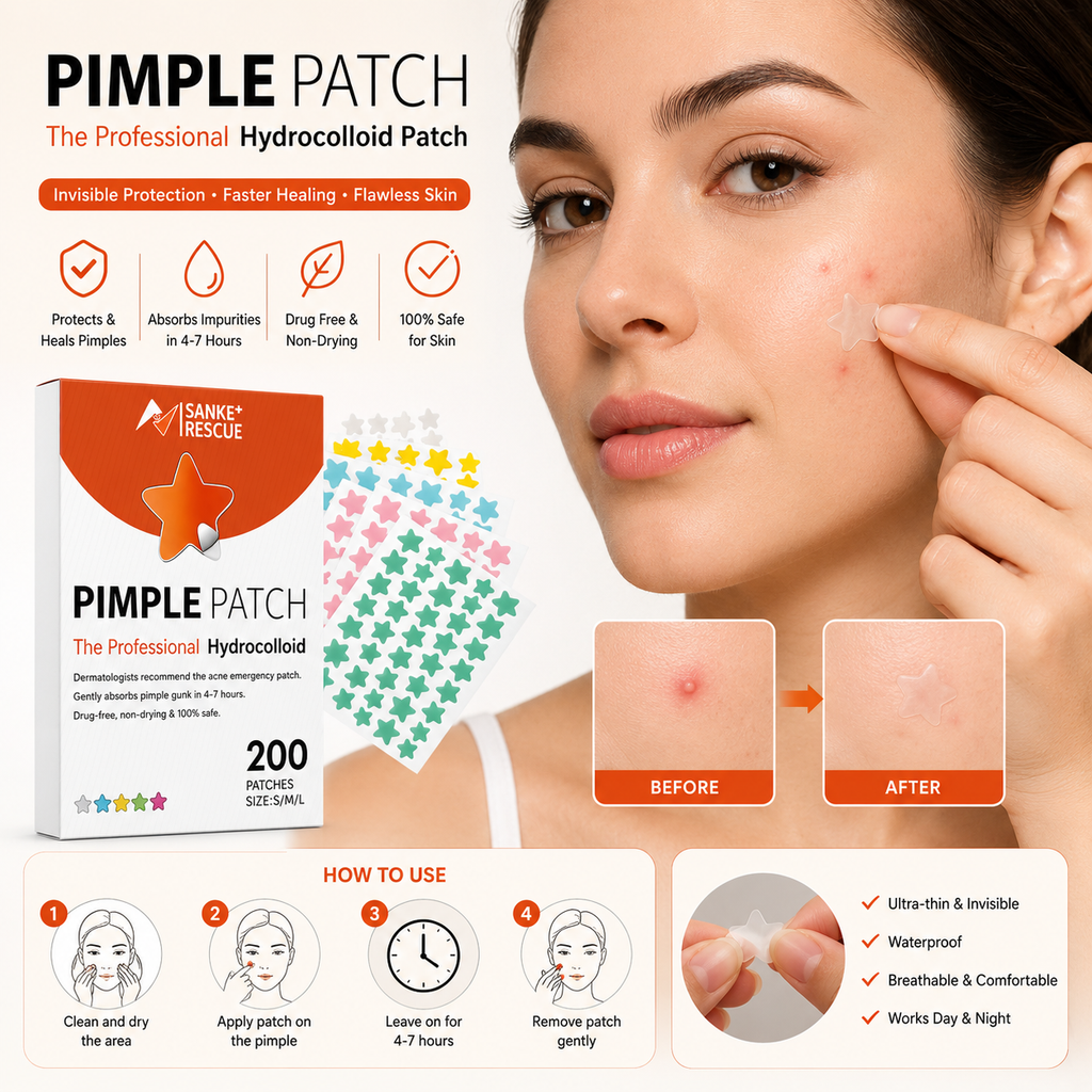 AcneClear™ Hydrocolloid Pimple Patch
